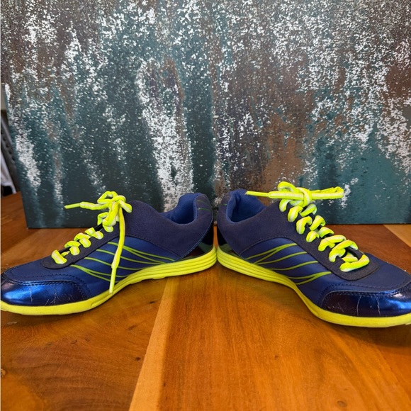 Coach Y2K Vintage Blue Metallic and Nylon Darla Sneaker - Picture 7 of 13